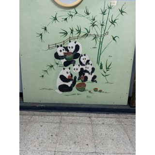 pintura de panda